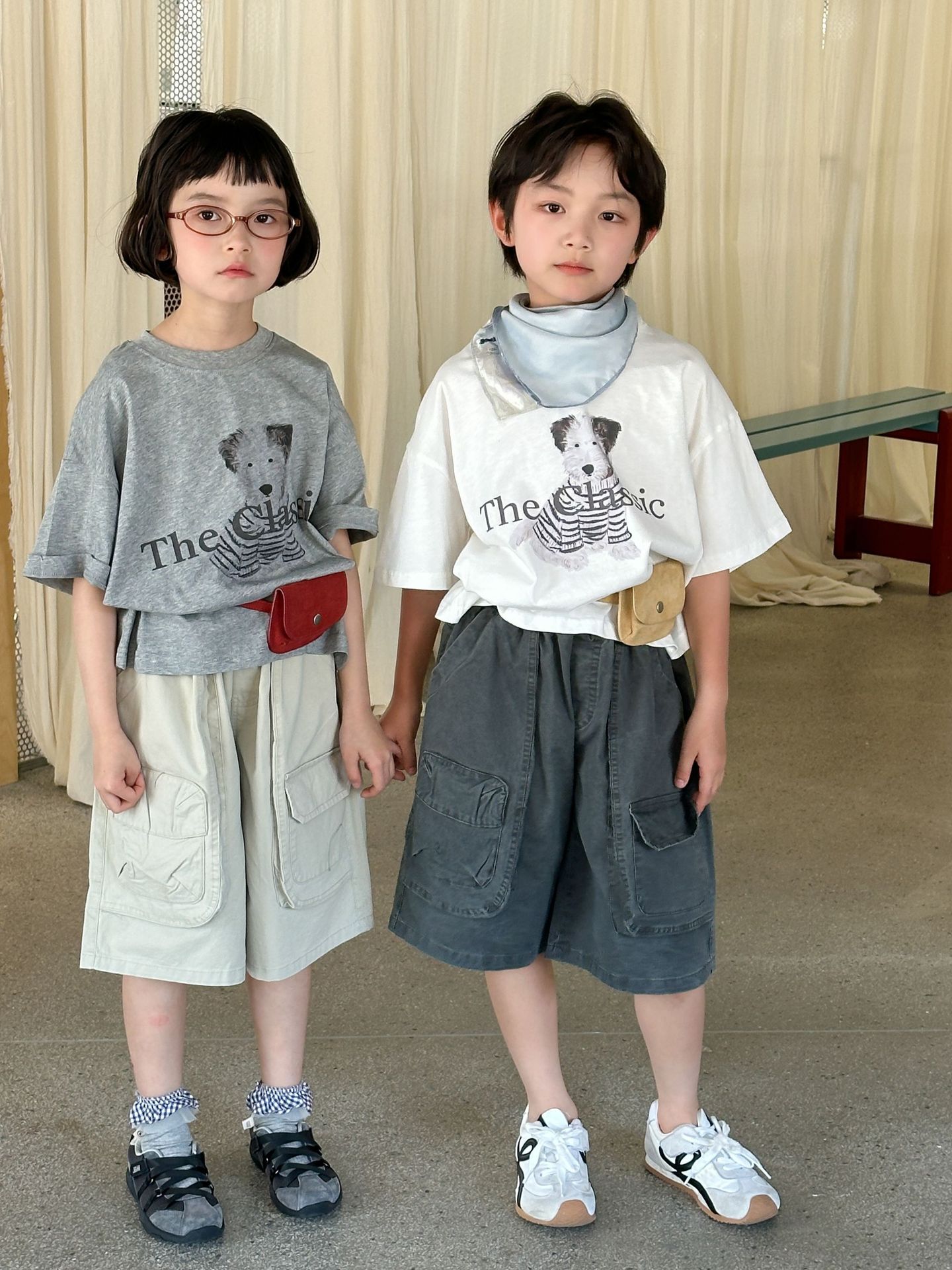 【90-150】Tシャツ 可愛い 犬柄 プリント カジュアル 半袖 トップス - 画像 (3)