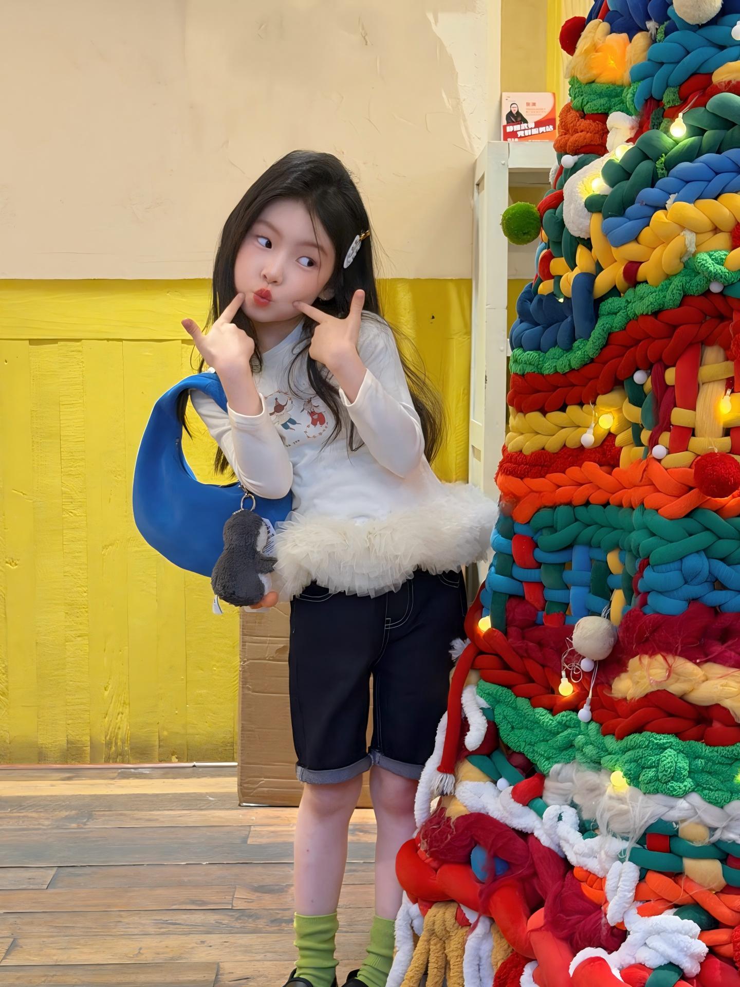 【90-140】トップス or デニムハーフパンツ 女の子 チュール切替 可愛い - 画像 (6)
