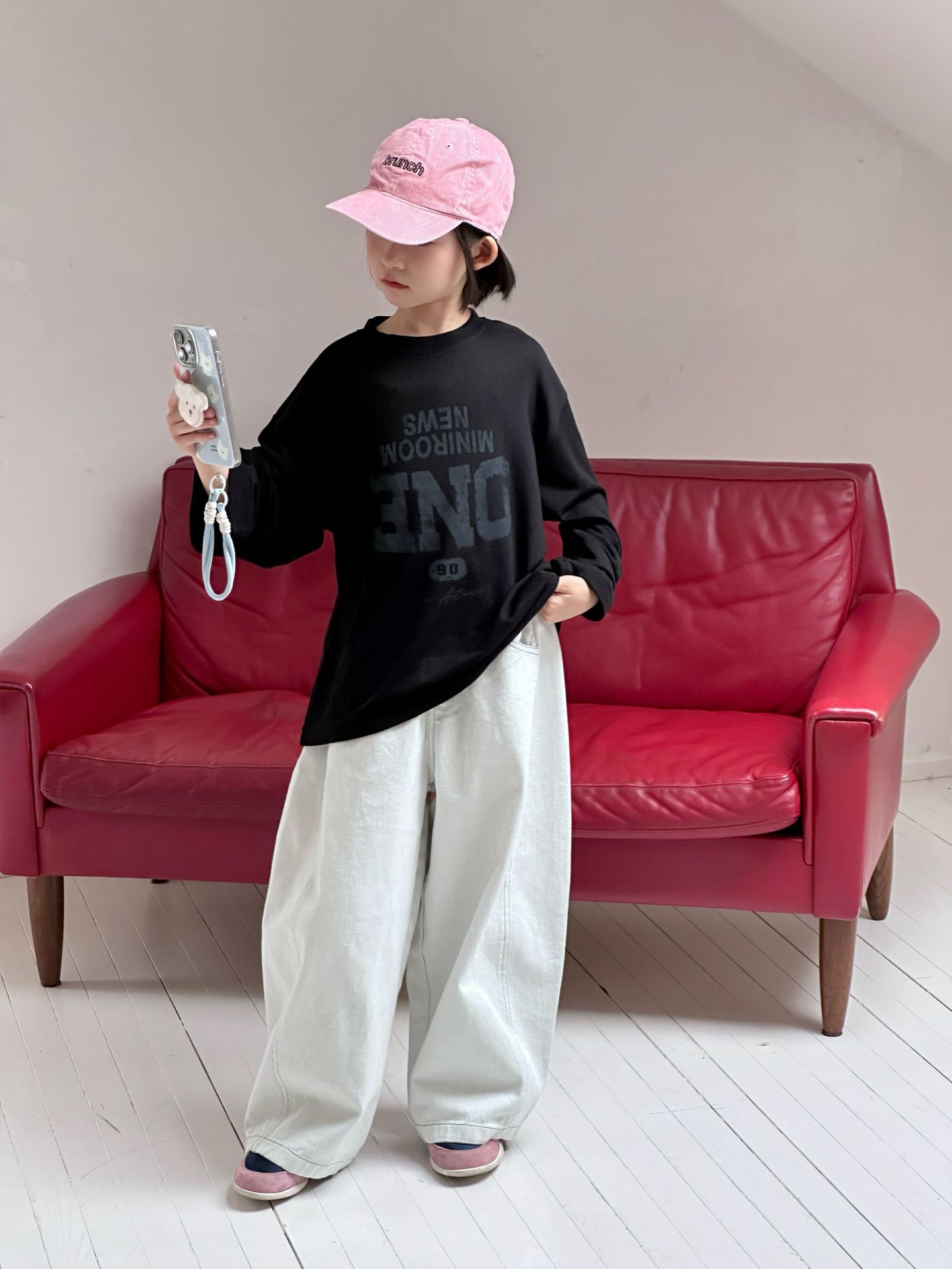 【90-150】長袖Tシャツ 男女兼用 プリント クルーネック 柔らかい カジュアル トップス - 画像 (6)