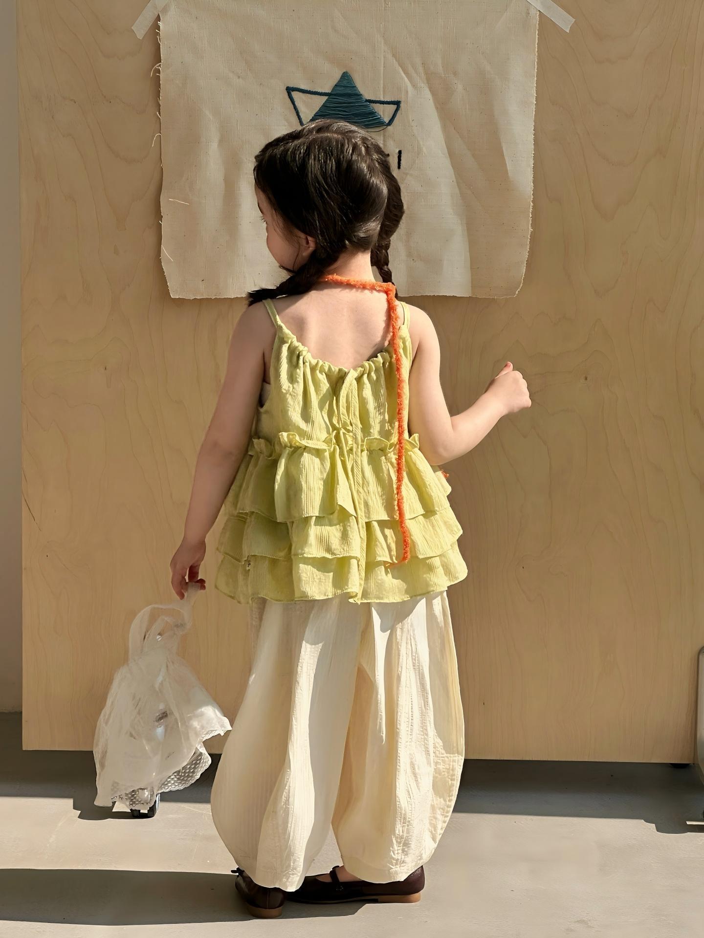 【90-140】キャミソール or ワイドパンツ 女の子 おしゃれ フリルデザイン - 画像 (4)