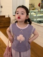 【90-140】ベスト or パンツ 女の子 可愛い レース - 画像 (4)