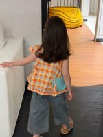 【90-140】キャミソール or デニムパンツ 女の子 チェック柄 - 画像 (7)