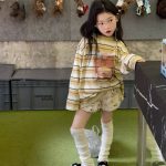 【90-150】長袖Tシャツ 女の子 ボーダー柄 カートゥーン - 画像 (3)