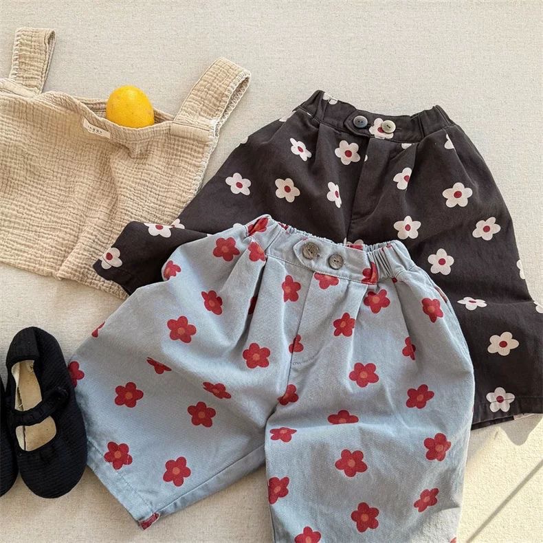 【80-120】ベビー パンツ 花柄 ゆったり 履きやすい - 画像 (3)