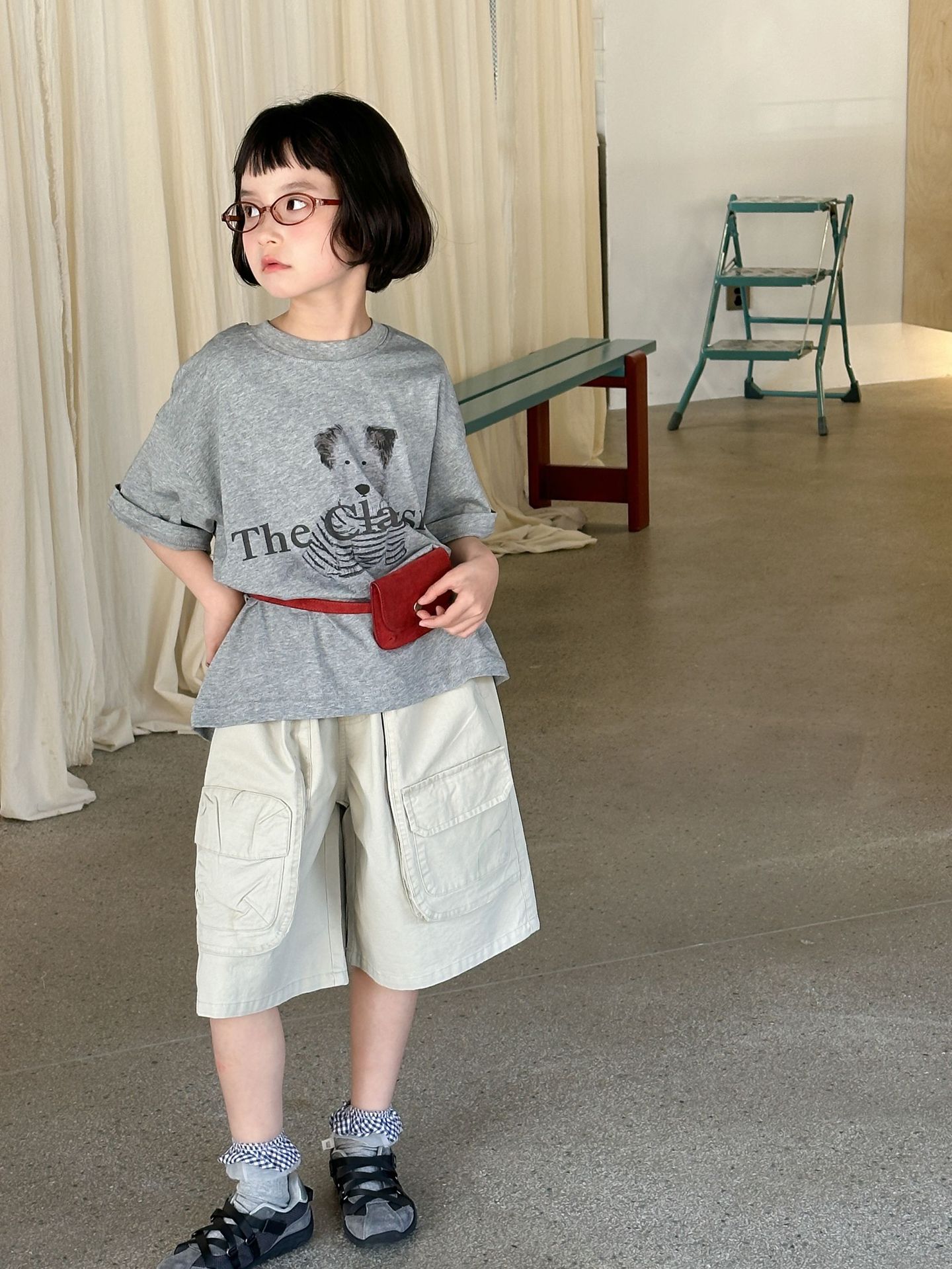 【90-150】Tシャツ 可愛い 犬柄 プリント カジュアル 半袖 トップス - 画像 (8)