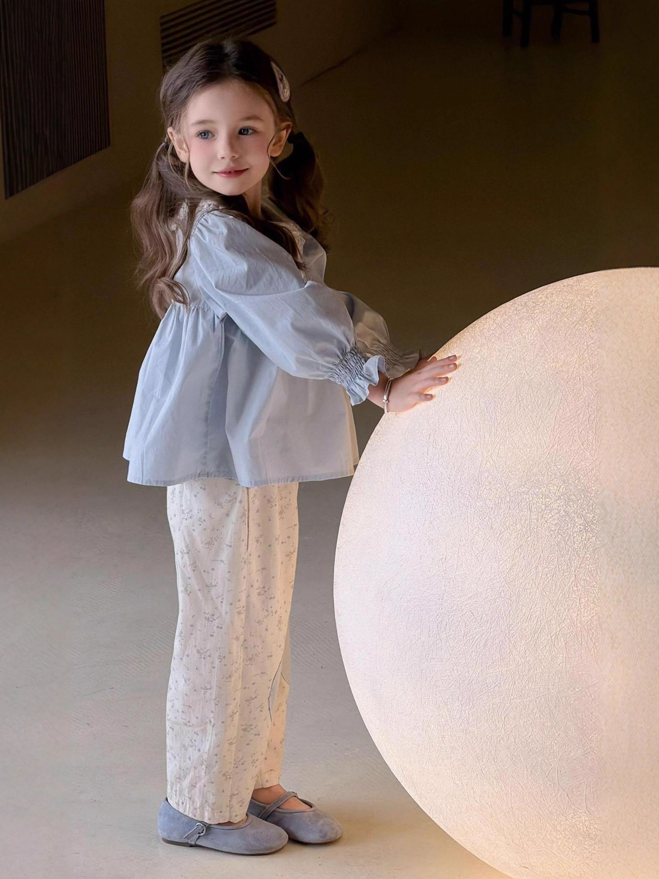 【90-140】シャツ or パンツ 女の子 丸襟 スウィート - 画像 (5)