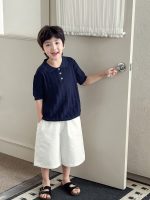 【90-150】ポロシャツ 男の子 薄手 ニット風 襟付き 半袖 カジュアル トップス - 画像 (8)
