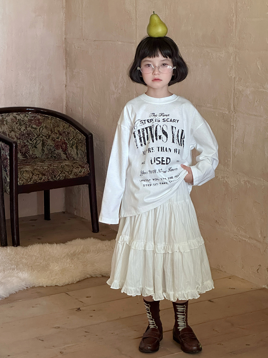 【90-150】長袖Tシャツ 男女兼用 プリント ゆったり カジュアル インナー トップス - 画像 (10)