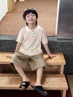 【90-150】ポロシャツ 男の子 薄手 ニット風 襟付き 半袖 カジュアル トップス - 画像 (10)