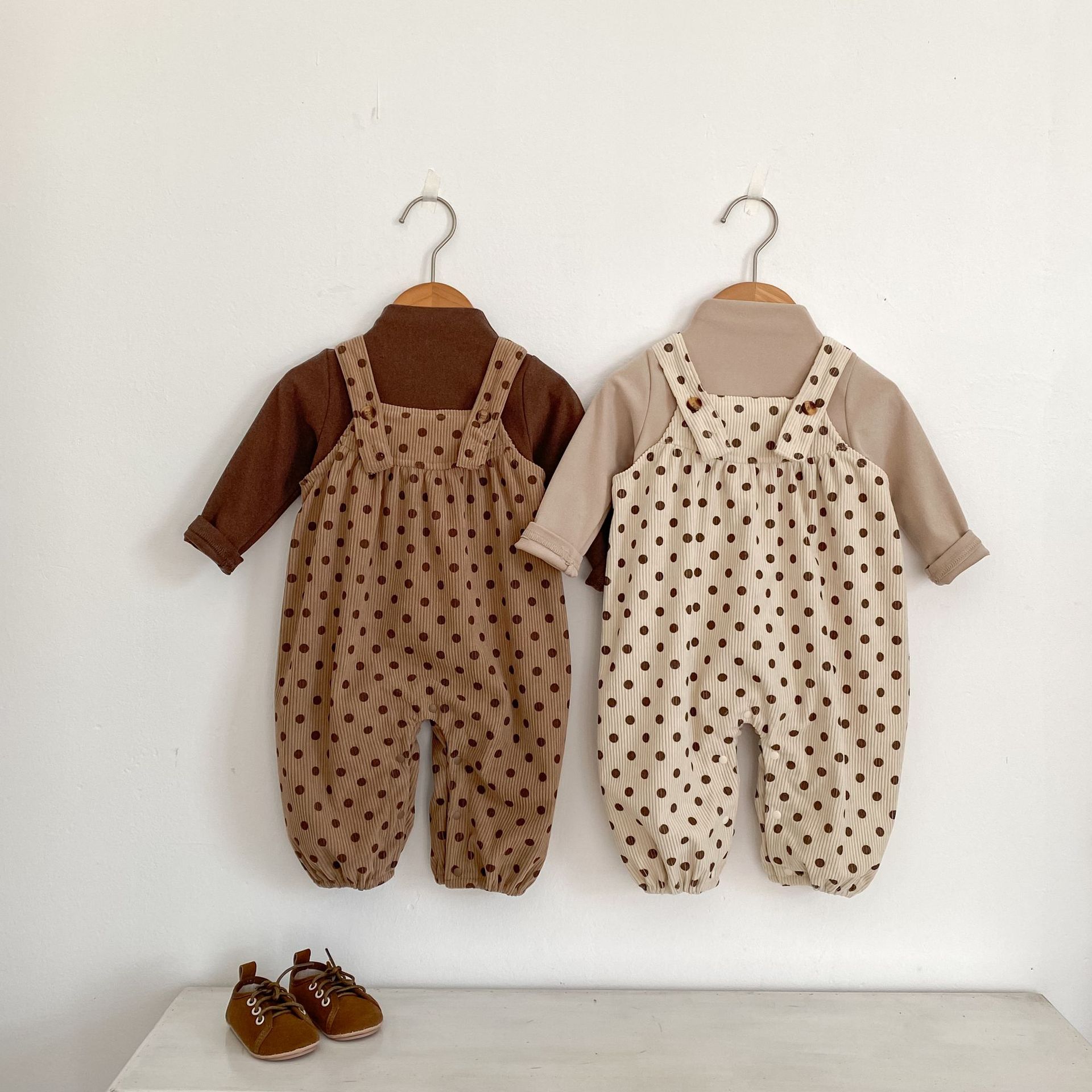 【73-100】トップス/サロペット お出かけに 着心地抜群 - 画像 (3)