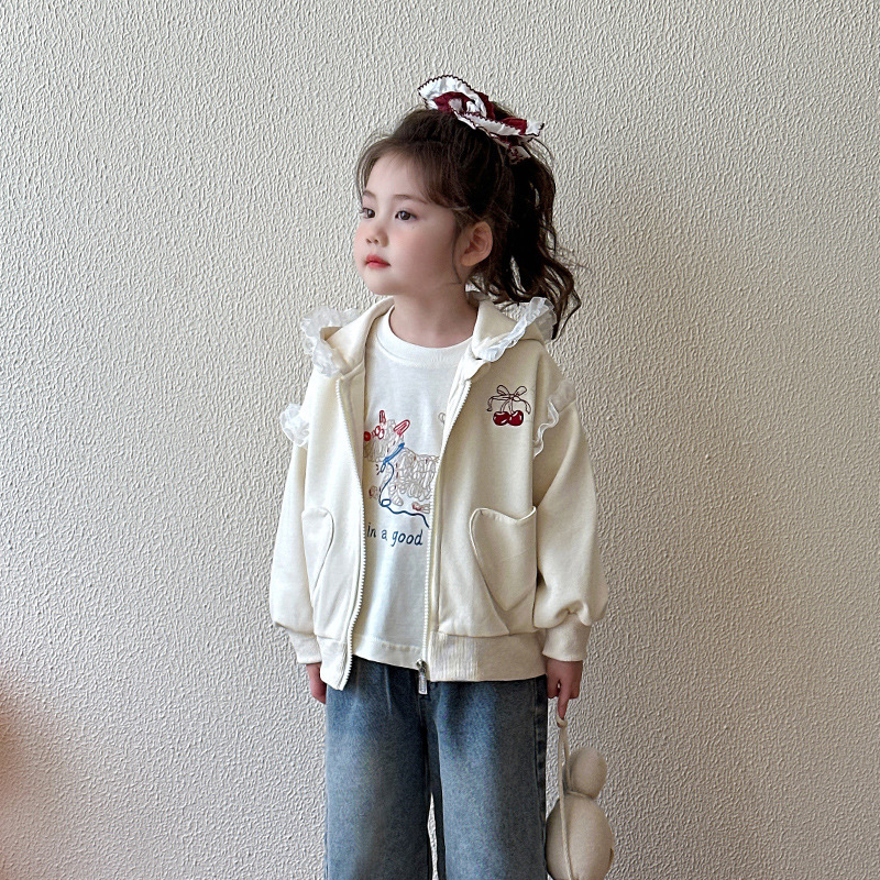【73-120】フード付き アウター 女の子 おしゃれ 着脱しやすい - 画像 (5)