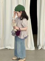 【90-140】半袖トップス or デニムパンツ 女の子 花柄 フリルデザイン - 画像 (4)