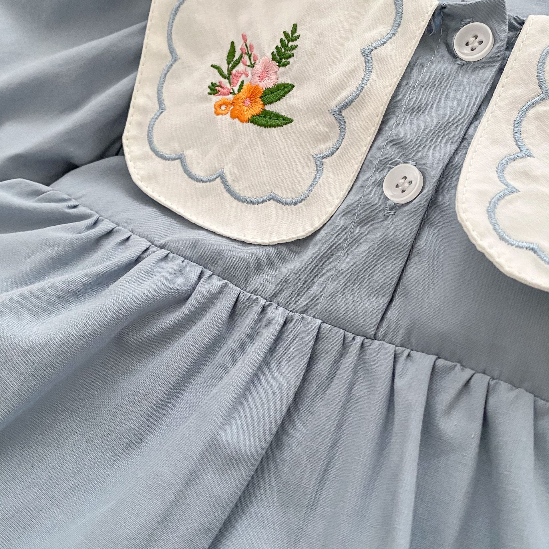 【66-90】ワンピース ベビー 刺繍 可愛い 着心地良い - 画像 (11)
