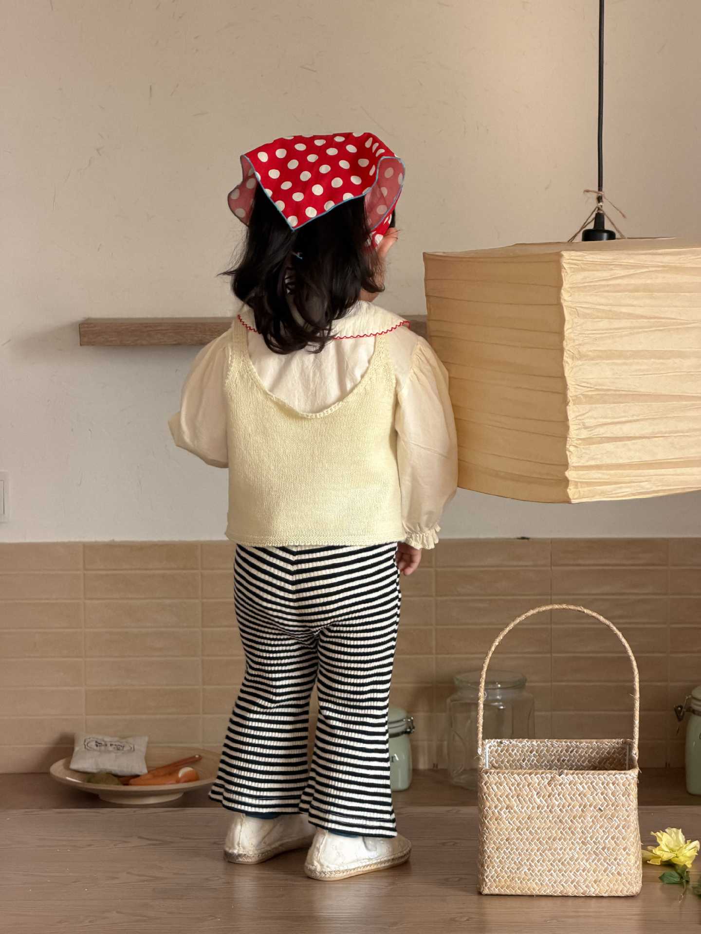 【73-110】ベビー女の子 スウィート ベスト/トップス/パンツ - 画像 (5)