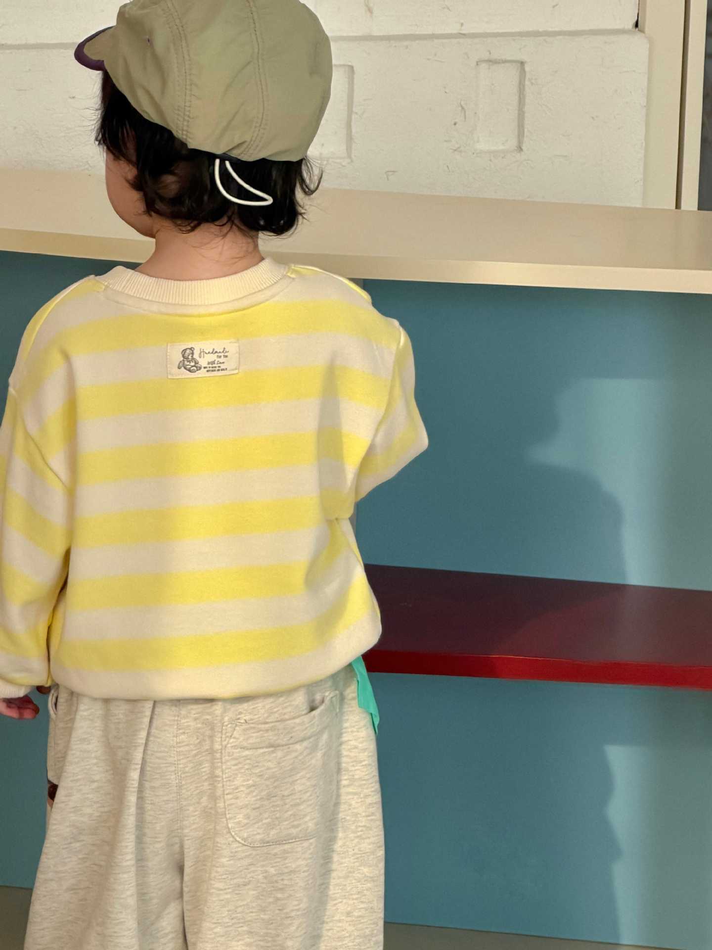 【73-110】ボーダー柄トレーナー&パンツ カジュアル 動きやすい - 画像 (9)
