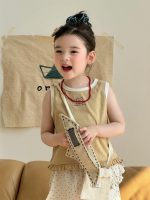 【90-140】ベスト or パンツ 女の子 ドット柄 フリル - 画像 (5)