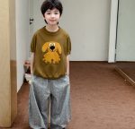 【90-150】ロングパンツ 男の子 細ボーダー 薄手 ゆったり カジュアル パンツ - 画像 (6)