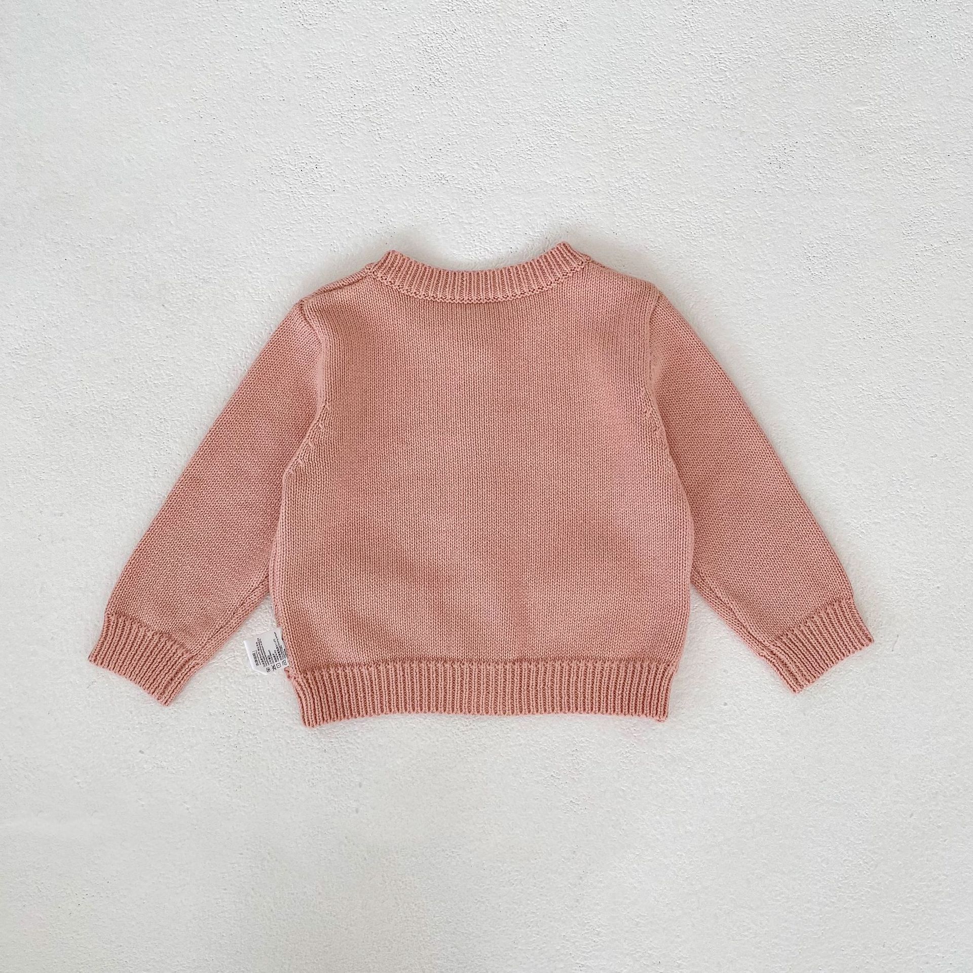【66-100】カーディガン OR サロペット ベビー ニット リボン付き - 画像 (6)
