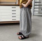【90-150】ロングパンツ 男の子 細ボーダー 薄手 ゆったり カジュアル パンツ - 画像 (8)