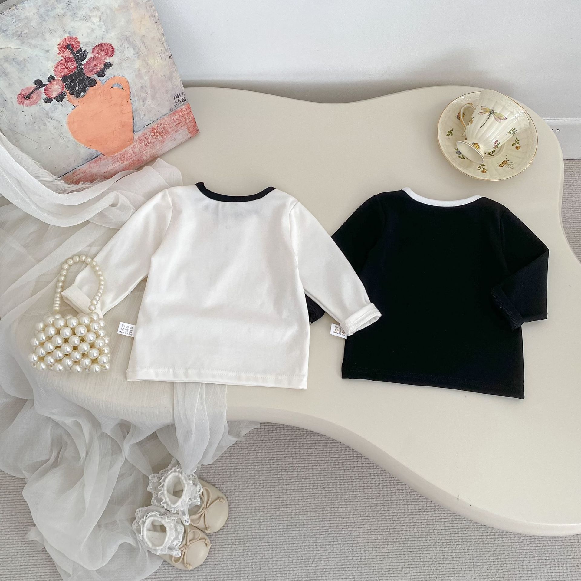 【73-120】長袖Tシャツ&ワイドパンツ 女の子 おしゃれ やわらか素材 - 画像 (6)