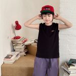 【90-150】タンクトップ 男の子 ロゴ刺繍 クルーネック カジュアル トップス - 画像 (8)