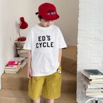 【90-150】半袖Tシャツ 男の子 アウトドア風 ロゴプリント カジュアル トップス 子供服 - 画像 (8)