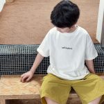 【90-150】半袖Tシャツ 男の子 ロゴプリント クルーネック カジュアル トップス - 画像 (7)