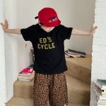 【90-150】半袖Tシャツ 男の子 アウトドア風 ロゴプリント カジュアル トップス 子供服 - 画像 (11)