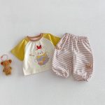 【73-120】ボーダーパンツ 可愛い 履きやすい 女の子 男の子 ボトムス - 画像 (8)