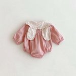 【66-90】ベビー 女の子 ウサギデザイン 耳付き 可愛い ロンパース出産祝い 写真映え