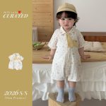 【66-90】ロンパース カラフル ドット 可愛い ベビー服 - 画像 (4)