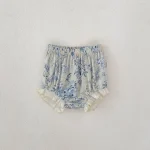 【73-110】セットアップ ベビー 女の子 花柄 フリルデザイン - 画像 (12)