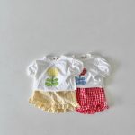 【73-120】セットアップ ベビー 女の子 可愛い 花柄プリント