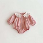 【66-90】ベビー 女の子 ウサギデザイン 耳付き 可愛い ロンパース出産祝い 写真映え - 画像 (3)