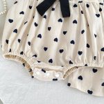 【66-130】ロンパースorワンピース 姉妹服 蝶結び ハート 可愛い - 画像 (15)