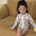 【80-130】水着 女の子 花柄 しっかりフィット - 画像 (4)