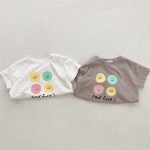 【73-120】半袖Tシャツ キッズ ロゴスマイル カジュアル