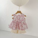 【73-110】セットアップ ベビー ナチュラル プリント - 画像 (6)