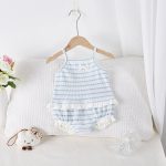 【66-100】セットアップ ベビー 女の子 キャミボーダー - 画像 (7)
