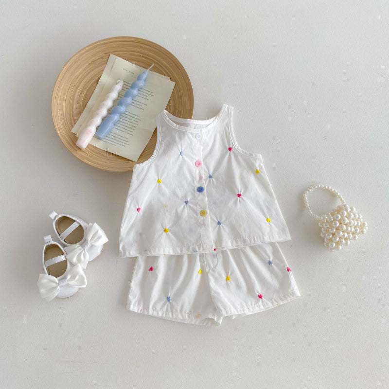 02_f77505b9-cd0a-460d-a6f1-2b361e1898c5.jpg 【66-100】セットアップ ベビー カラフルハート刺繍 - 画像 (1)