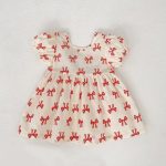 【73-110】ワンピース レッド 蝶結び柄 可愛い 女の子 - 画像 (12)