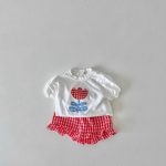 【73-120】セットアップ ベビー 女の子 可愛い 花柄プリント - 画像 (3)