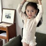 【90-140】水着 女の子 バナナ柄 ガーリー プール遊び - 画像 (4)