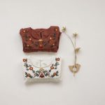 【66-90】ロンパース ベビー フリル袖 花刺繍 - 画像 (4)