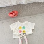【73-120】半袖Tシャツ キッズ ロゴスマイル カジュアル - 画像 (4)