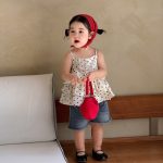 【73-120】キャミブラウス ベビー 女の子 ドット - 画像 (4)