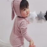 【66-90】ロンパース&帽子 ウサギ 星柄 可愛い 肌触り良い ベビー服 - 画像 (7)
