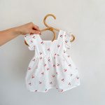 【66-90】ワンピース ベビー服 女の子 総柄さくらんぼ - 画像 (4)