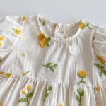 【66-90】ロンパース ベビー おしゃれ 花柄 刺繍 - 画像 (7)