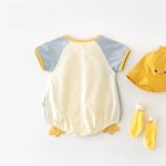 【66-90】ロンパース ベビー 半袖 可愛い ダックデザイン - 画像 (6)